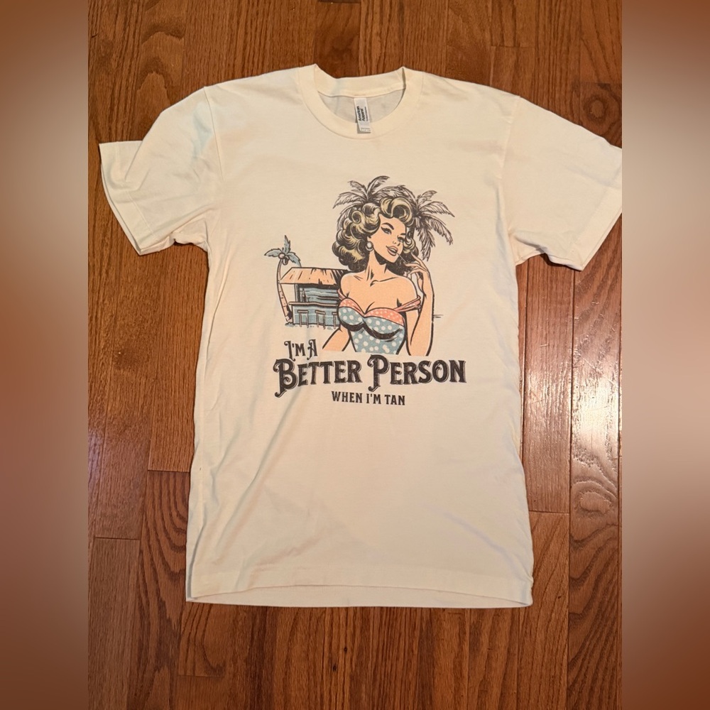 American Apparel Off-White Tee